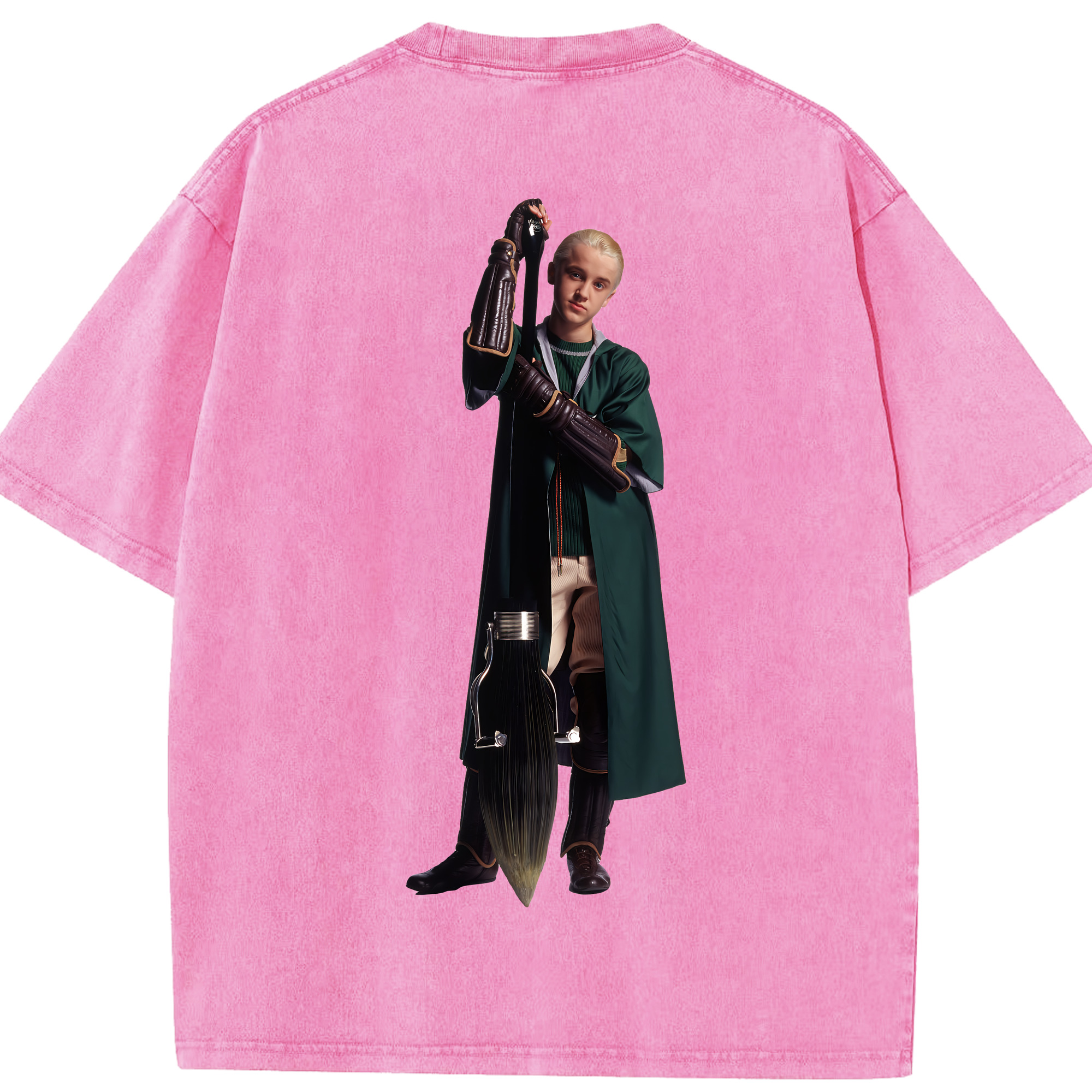 （画像用） Harry Potter ハリー・ポッターシリーズ 綿100% ヴィンテージ風 半袖Tシャツ（背面プリント）